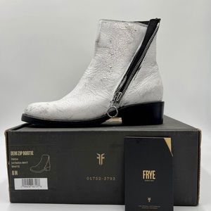 FRYE white Demi boot size 8M